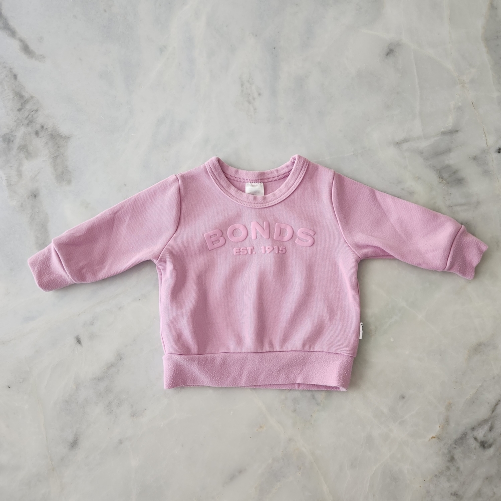 Bonds Pink Sweatshirt 3 Months